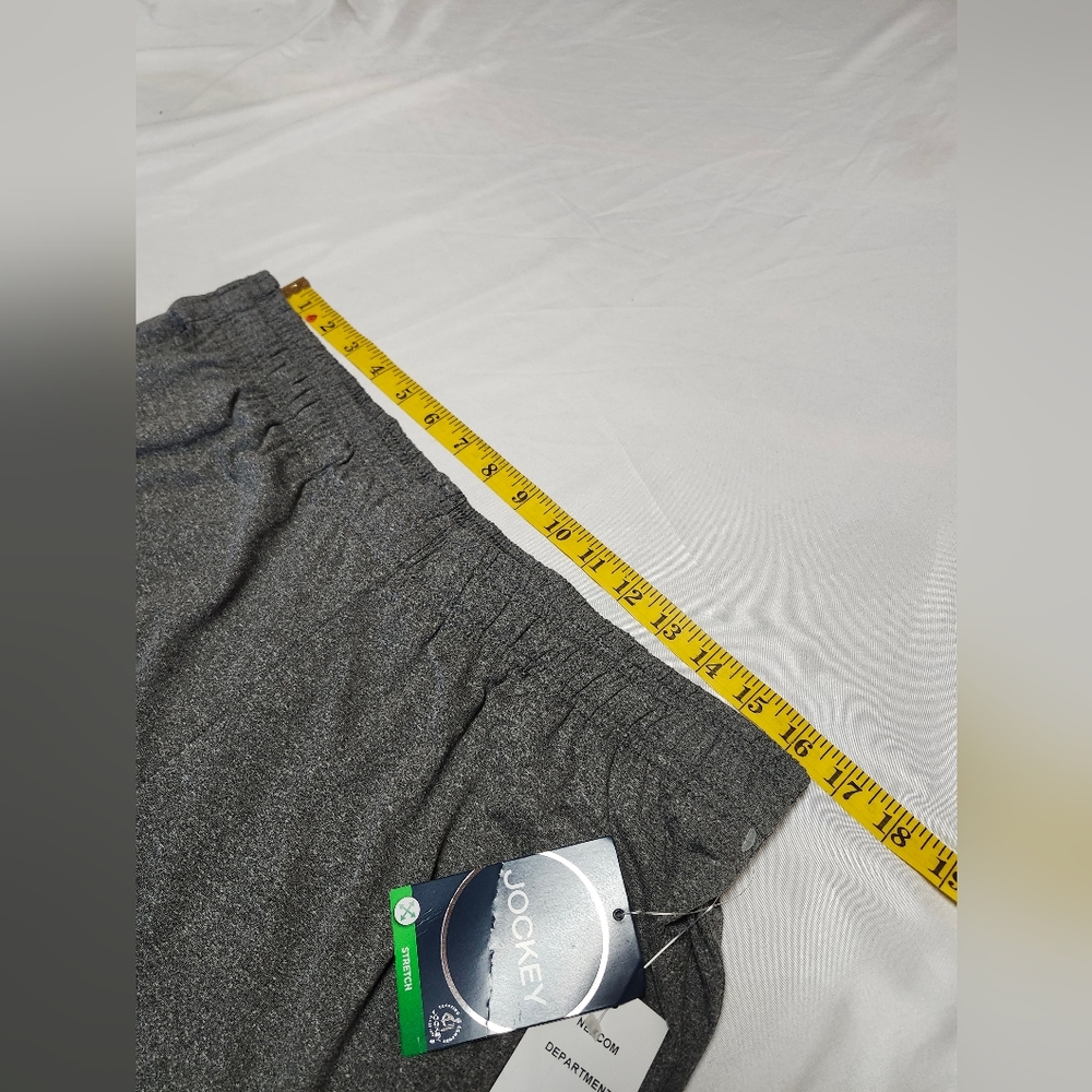 Jockey Sport 8" Athleisure Shorts 4-Way Stretch In Heather Grey Men's Size XL - Picture 6 of 10
